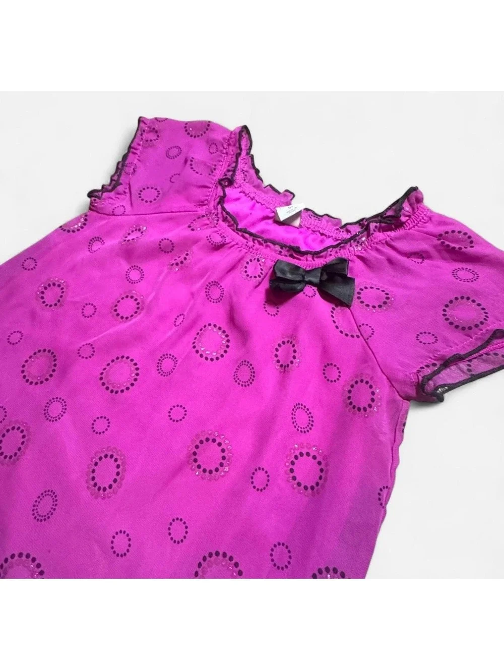 Y2K Healthtex girls bubble hem top Early 2000s